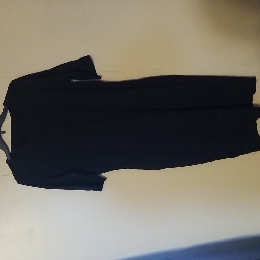 Womens black knee length dress size large